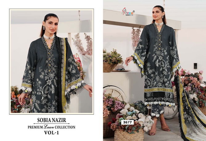 Sobia Nazir By Shree Premium Lawn Collection Vol 1 Cotton Pakistani Suit Wholesale Online
